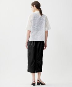 ICB 【洗える】ゼブラシアーJQ クロップドシャツ