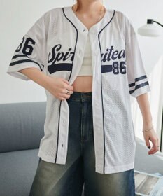 WEGO ベースボールメッシュビッグシャツ