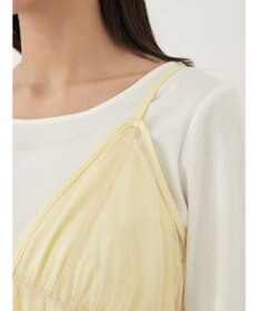 earth music&ecology ＳＥＴ２点ティアードペチドレス＋チュールワンピース