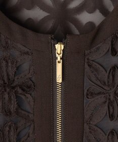 自由区 L 【17号サイズまで展開】テープエンブロイダリー ブルゾン