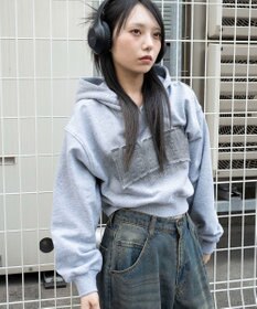 WEGO グラフィックショートパーカー