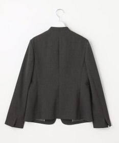 J.PRESS LADIES L 【洗える】アルガンシルク ノーカラー ジャケット