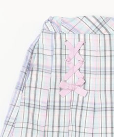 ANY KIDS チェック柄 ガーリー スカパン