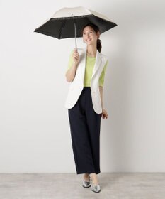 MOONBAT 【晴雨兼用日傘】ランバン コレクション（LANVIN COLLECTION） 折りたたみ日傘 グログランリボン