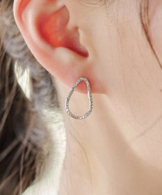 Tiaclasse 【金属アレルギー対応】ティアドロップサークルピアス