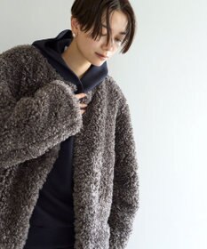 UNFILO エコファー ノーカラージャケット