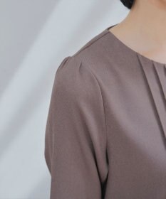 Tiaclasse 【洗える】ピンタックチュニックブラウス