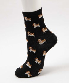 WEGO 総柄イヌクルーソックス