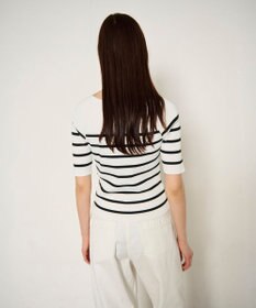 GRACE CONTINENTAL ハーフスリーブニットトップ