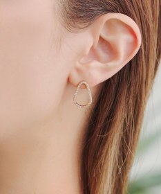 Tiaclasse 【金属アレルギー対応】ティアドロップサークルピアス