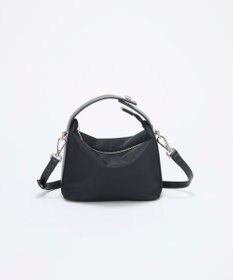 TOPKAPI 【TREASURE TOPKAPI】ナイロン レザーコンビ ハンドルオープン ミニ ショルダーバッグ