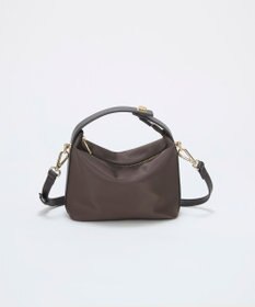 TOPKAPI 【TREASURE TOPKAPI】ナイロン レザーコンビ ハンドルオープン ミニ ショルダーバッグ