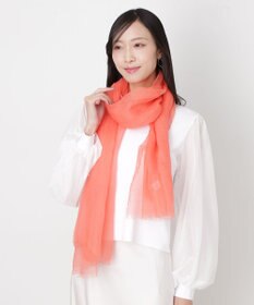 MOONBAT FURLA (フルラ) 無地ストール 麻 カシミヤ  180cm×85cm  手洗い可能