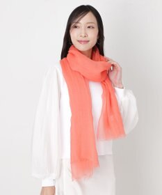 MOONBAT FURLA (フルラ) 無地ストール 麻 カシミヤ  180cm×85cm  手洗い可能
