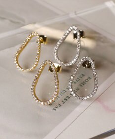 Tiaclasse 【金属アレルギー対応】ティアドロップサークルピアス