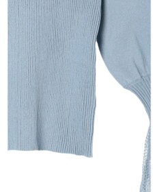 earth music&ecology 袖ポイントニットプルオーバー