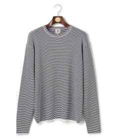 J.PRESS MEN 【Tシャツ感覚で着られる新感覚ニット】ボーダーニット ロングスリーブＴシャツ