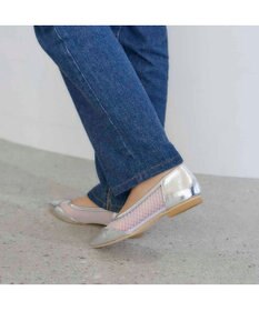 MODE ET JACOMO <carino>【レイン対応】メッシュポインテッドトゥパンプス