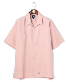 J.PRESS MEN 【J.PRESS ORIGINALS】Rayon Linen Oxford Open Half Sleeve Shirt / Baggy-Fit