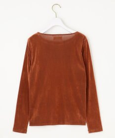 ANY SIS S 【洗える】チュールベロア プルオーバー