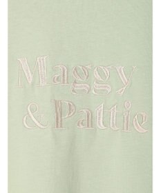 earth music&ecology フォルムスリーブ刺繍ロゴＴＥＥ