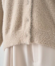 earth music&ecology ミニラメシャギーカーディガン