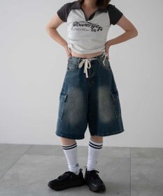 WEGO ドロストカーゴハーフパンツ