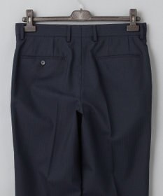 GOTAIRIKU 【オールシーズン対応】WOOL×POLYESTER ライトウェイト スーツ（ネイビーストライプ）