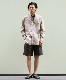 KASHIYAMA GIZA 100/2 バンドカラーシャツ