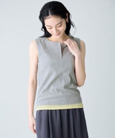 ANY 【2SET】ツインセットヘンリーネックタンクトップ