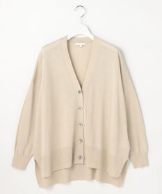 自由区 ドライシアーファインゲージ カーディガン