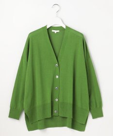 自由区 ドライシアーファインゲージ カーディガン