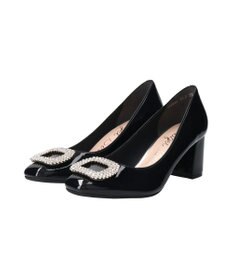 Bridget Birkin 【Bridget Birkin】スクエアビジューパンプス