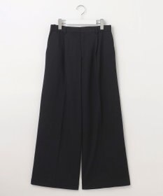 自由区 【洗える】ライトフィールジャージータックワイド パンツ