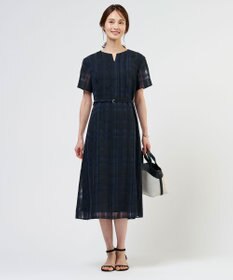 J.PRESS LADIES S シャドーチェック ワンピース