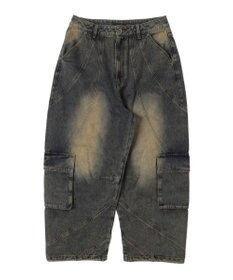 WEGO スウィッチングデニムカーゴパンツ