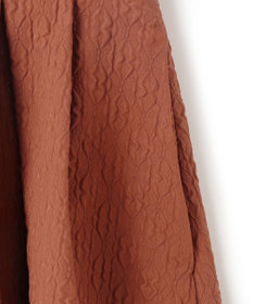 UNFILO エンボスフレアスカート