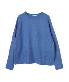 Green Parks ｆｕｗａっとメランジ袖リブ長めニットプルオーバー