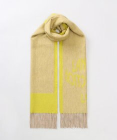 AURORA 【 LANVIN COLLECTION（ランバン コレクション） 】カシミヤ100%ジャカードマフラー(WASH)