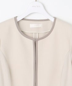ANY SIS L 【洗える】バイカラードビー ジャケット