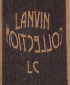 AURORA 【 LANVIN COLLECTION（ランバン コレクション） 】カシミヤ100%ジャカードマフラー(WASH)