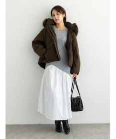 Te chichi 【宮本茉由着用】フードショートダウンジャケット