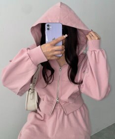 WEGO ショートZIPパーカー