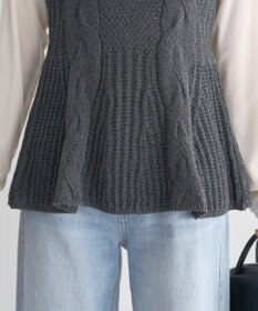 earth music&ecology フレアニットベスト