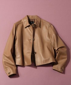 23区 L ラムレザー ステンカラー ジャケット