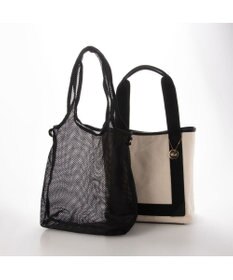 UNBILLION cachecache メッシュエコバッグ付きキャンバステープトート