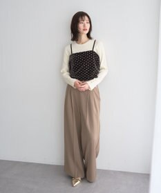 YECCA VECCA 袖釦クルーネックリブニット