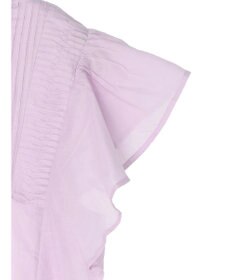 earth music&ecology コットンボイルフリルブラウス