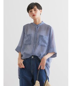 AMERICAN HOLIC シアーバックフレアＷポケットシャツチュニック