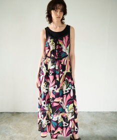 GRACE CONTINENTAL キカバードプリントワンピース